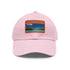 Aitutaki Paradise Cap in White with Light Brown Patch - Rectangle Shape