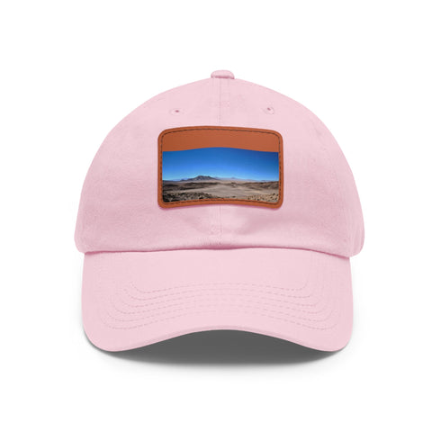 Desert Dreamer Cotton Baseball Cap - White Rectangle Patch Unisex Vegan