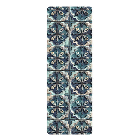 Artisan tile yoga mat with seamless design for daily practice.