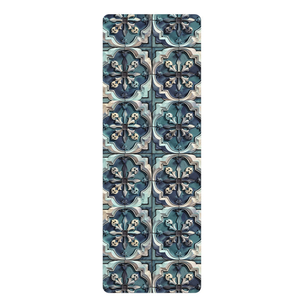 Artisan tile yoga mat with seamless design for daily practice.