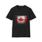 🍁 Northern Radiance: A Watercolor Tapestry of Vast Landscapes and Proud Spirit | T-Shirt | Canada apparel, Canada flag tee, Canada-themed fashion, Canadian pride wear, Flag-inspired casual wear, Maple leaf fashion, Maple leaf t-shirt, National flag clothing, Patriotic tee, Red and white apparel | Prints with Passion