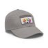 Lovable Lab Cap in White with Light Brown Patch - Cotton Unisex Vegan Hat