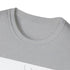 Minimalist charcoal line art face t-shirt with elegant single line design.