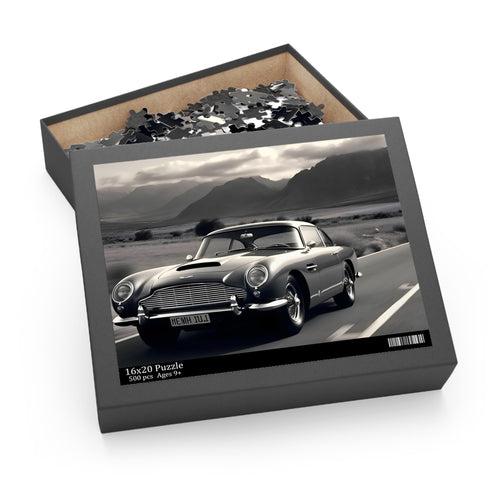 High-Speed Aston Martin DB5 Jigsaw Puzzle for Car Enthusiasts 🧩