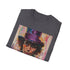 Willy Wonka portrait tee in Charcoal; captures magical, vibrant spirit.