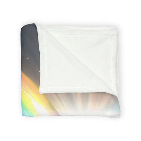 Dream Bubble Drifting over the Earthsola Plush Fleece Throw Blanket
