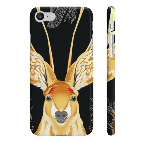 Jackalope Jamboree Phone Case in Glossy for iPhone 7 Plus.