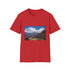 Pathways to Serenity in the Himalayas Embrace T-Shirt, Charcoal, Cotton, Crew Neck
