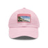 Amalfi Coast Dreams Baseball Cap in White with Light Brown Patch