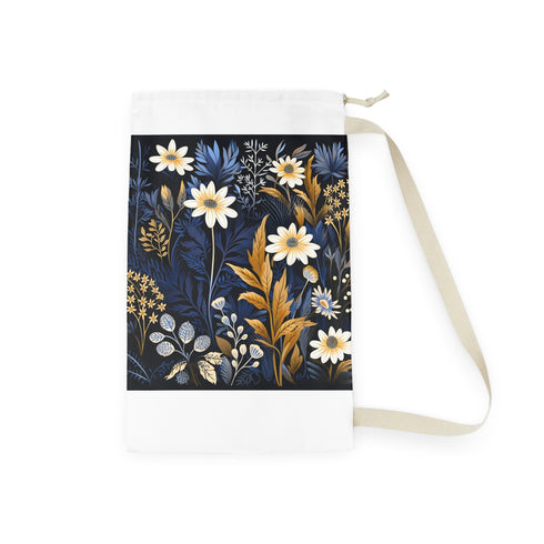 Wildflower Meadow Laundry Bag - Durable and stylish bag with charming wildflower pattern for sorting and transporting dirty clothes