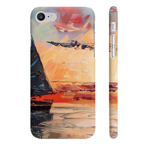 Vibrant Boracay Sunset Hues iPhone 7 Plus Glossy Phone Case