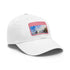 White hat with Sydney skyline patch - perfect for urban explorers.