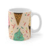 Colorful sprinkle cone ceramic coffee mug for whimsical mornings.