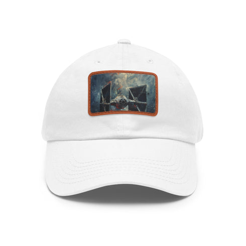 Galactic Empire Tie Fighter Cap in White with Light Brown Patch