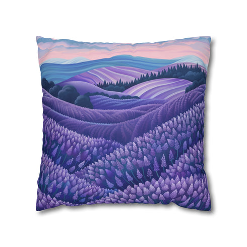Transform your bedroom with Lavender Fields Pillowcase - unwind in a sea of calming lavender florets