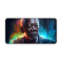 Neon Freeman Desk Mat - Vibrant Morgan Freeman face in watercolor design to elevate desk decor