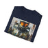 Charcoal cotton crew neck tee featuring Master Chief portrait graphic.