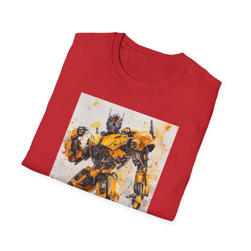 Charcoal crew neck T-shirt with Bumblebee graphic and comfortable cotton fabric