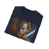 Charcoal Obi-Wan Kenobi cotton T-shirt with vibrant Jedi Master portrait