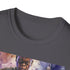 Purple illustration Mace Windu charcoal T-shirt soft cotton crew neck regular fit