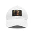 White cotton Jedi Knight cap with Luke Skywalker patch, rectangle shape.
