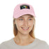 Neon Einstein Watercolor Baseball Cap, White with Light Brown Patch