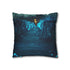 Bioluminescent Vines on a Ghost Bridge Double-Sided Square Cushion Cover