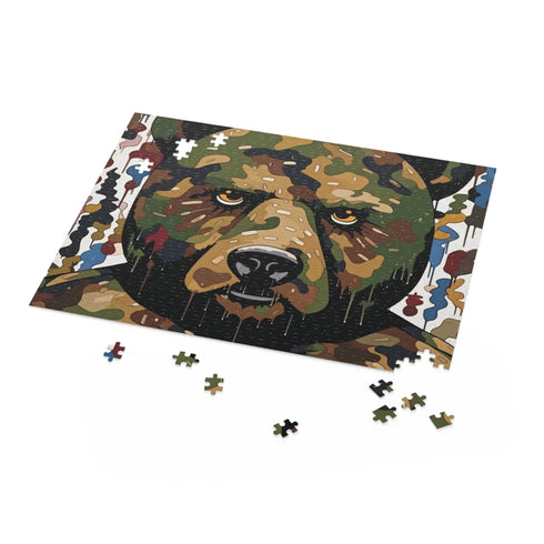 Bape Camo Puzzle featuring Murakami-inspired design, perfect for art and game lovers.