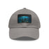 Lost City Explorer Cap in White with Light Brown Patch, Unisex Hat