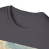 Watercolor Buckingham Palace T-Shirt in Charcoal, Size S, Cotton Crew Neck.