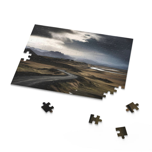 Iceland Ring Road Puzzle featuring stunning Icelandic landscapes and 120 pieces.