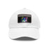 Husky Love Baseball Cap in White with Light Brown Patch