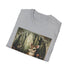 Charcoal crew neck t-shirt with woodland animals design summer casual fit