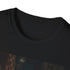 Charcoal DTG cotton T-shirt with vibrant New York City night lights design