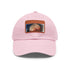 Mars Dreams Watercolor Baseball Cap in White with Light Brown Patch