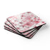 Square Cherry Blossom Corkwood Coasters: Elegant & EcoFriendly Kitchen Accessories