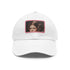 Galactic Princess Leia white baseball cap with light brown patch.