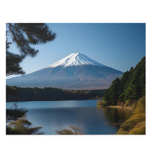 Fuji Summit jigsaw puzzle featuring vibrant colors & intricate design art.