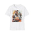 Charcoal cotton t-shirt with vibrant watercolor Kevin Durant portrait