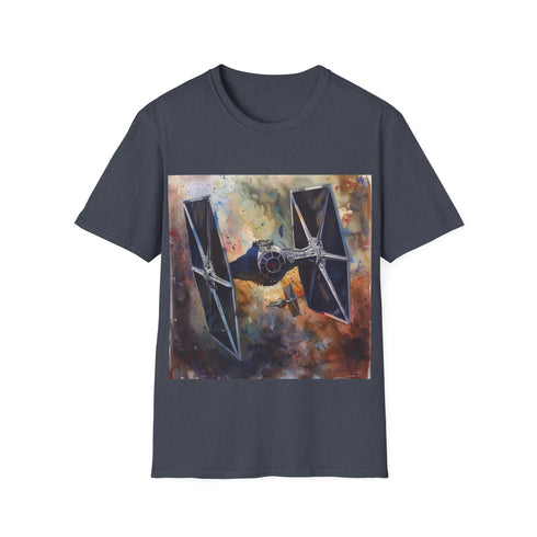 Charcoal cotton Tie Fighter Star Wars tee for Men and Women