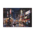 Tokyo Night Skyline Canvas Print: Urban neon-lit cityscape on canvas.