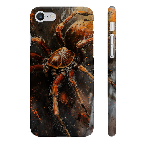 Arachnid Artistry Phone Case, Glossy Spiderweb Design for iPhone 7/8 Plus