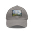 Swiss Alps watercolor cap with white/light brown patch, rectangle shape.