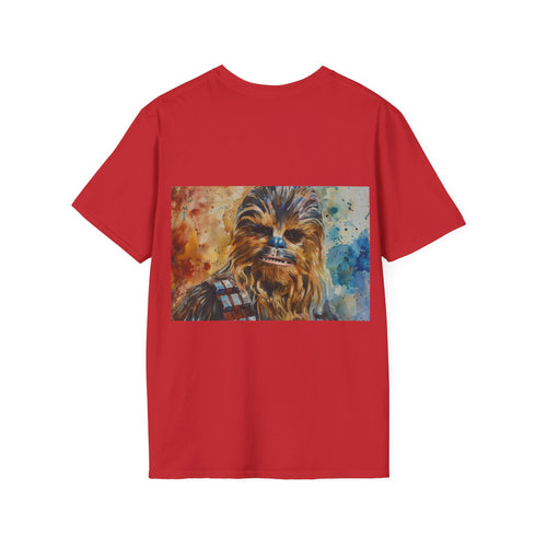 Chewbacca Watercolor T-Shirt in Charcoal for Galactic Style Fanatics