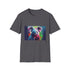 Charcoal watercolor koala t-shirt with soft brushstroke design for summer