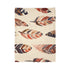 Bohemian Artisan Feathers Seamless Pattern Plush Fleece Throw Blanket - View 4 | Prints With Passion