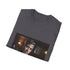 Charcoal crew neck T-shirt in cotton with George Clooney inspired design