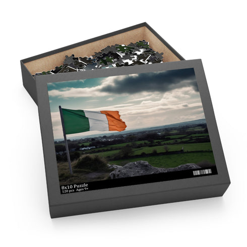 Ireland Flag Jigsaw Puzzle 10x8 inches 120 pieces puzzle.