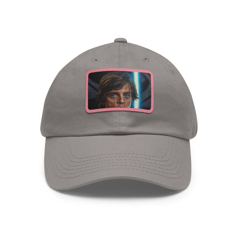 Galactic Jedi Baseball Cap in White with Light Brown Patch Luke Skywalker.