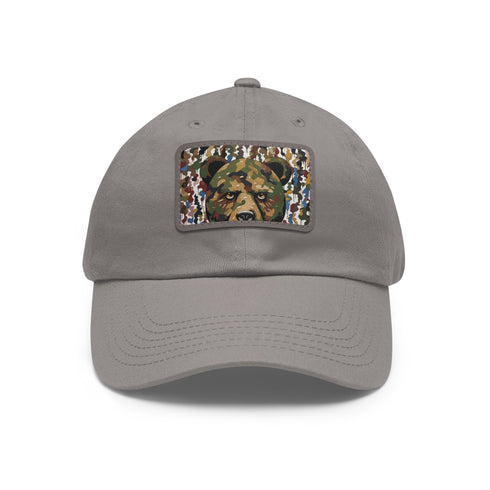 Bape camo Murakami collaboration baseball cap in white/light brown rectangle shape.
